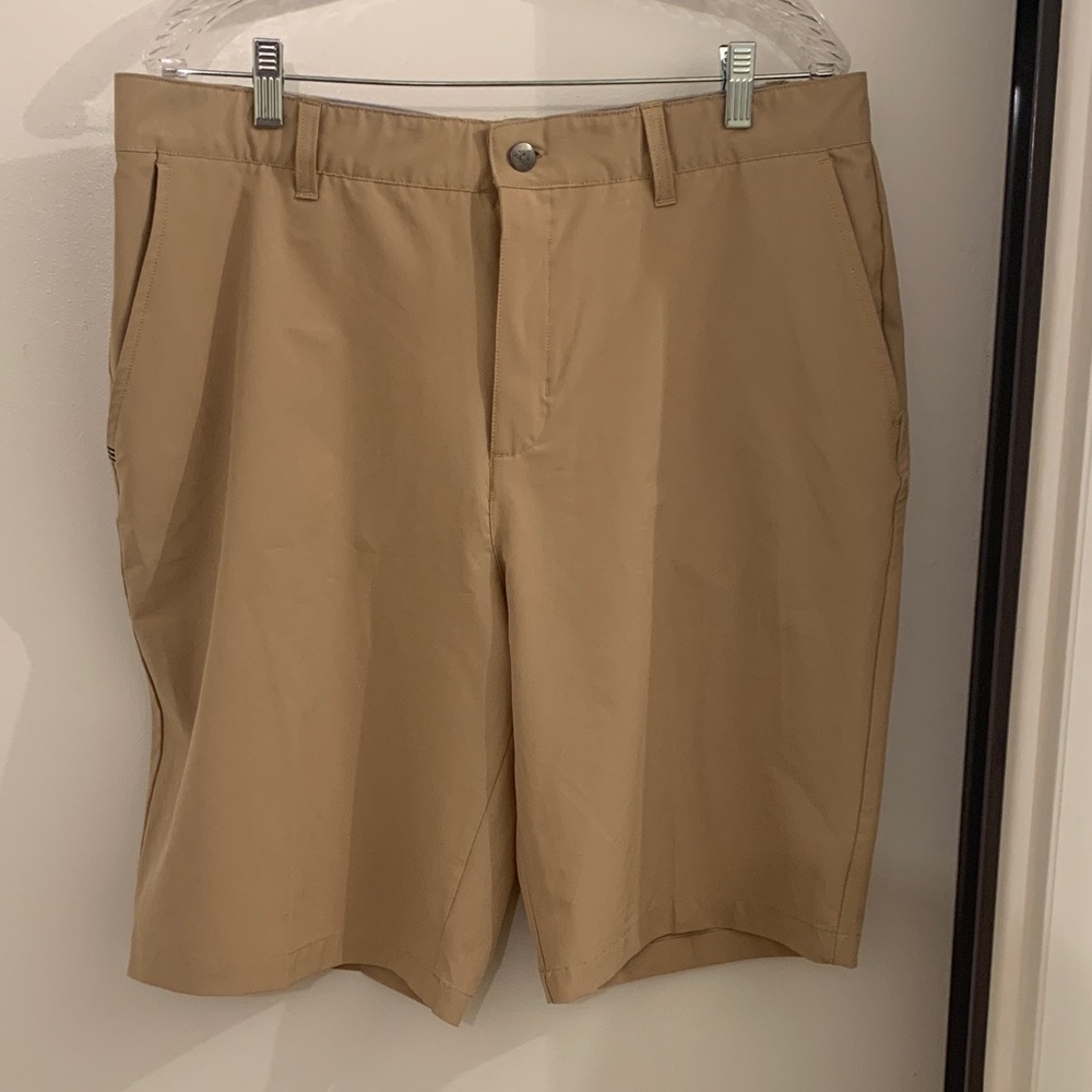 adidas Men's Tan Golf Shorts